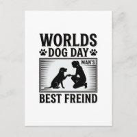 Hond Dags Beste Vriend van de Man Vintage