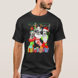 Hond Dalmatische Kerst Soks Xmas Pyjama Huisdier P T-shirt