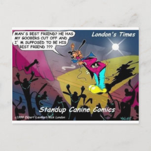 Hond de beste vriend van de mens? Grappige cadeaus Briefkaart