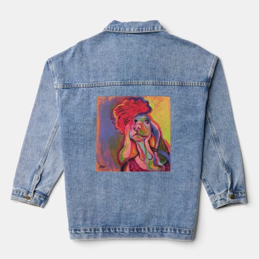 hond denim jacket (Achterkant)