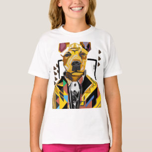 Hond die een pak draagt: digitale kunst t-shirt