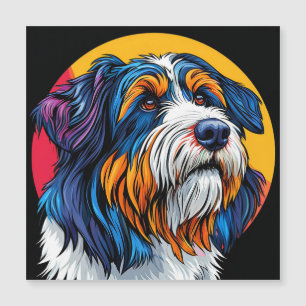 Hond die levendige creativiteit illustreert
