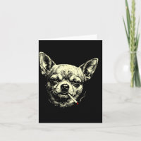 Hond die sigaret rookt grappige chihuahua meme gra