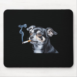 Hond die sigaret rookt grappige chihuahua meme muismat