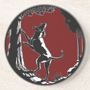 Hond Dog Art Drink Coasters Hunting Dog Onderzette Zandsteen Onderzetter