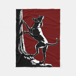 Hond Dog Blanket Hunting Dog Art Fleece Blankets