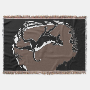 Hond Dog Blanket Hunting Dog Art Throw Blanket Deken