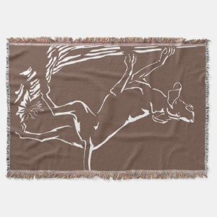 Hond Dog Blanket Hunting Dog Art Throw Blanket Deken