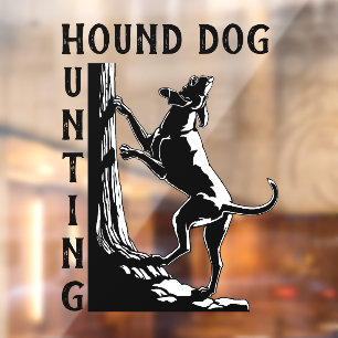 Hond Dog Decal Custom Hound Dog Art Window Cling