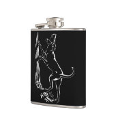 Hond Dog Flask Aangepaste Drinken voor jachthonden Heupfles (Links)