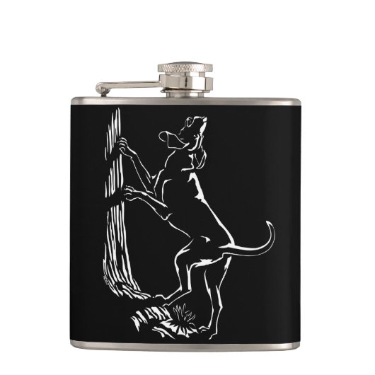 Hond Dog Flask Aangepaste Drinken voor jachthonden Heupfles (Voorkant)