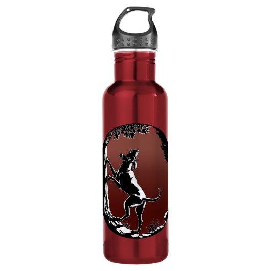 Hond Dog Hunting Dog Art Bottle Waterfles (Voorkant)