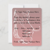 Hond Dog Invitations Personaliseer de Kaart van de (Achterkant)