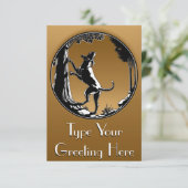 Hond Dog Invitations Personaliseer de Kaart van de (Staand voorkant)