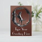 Hond Dog Invitations Personaliseer de Kaart van de (Staand voorkant)