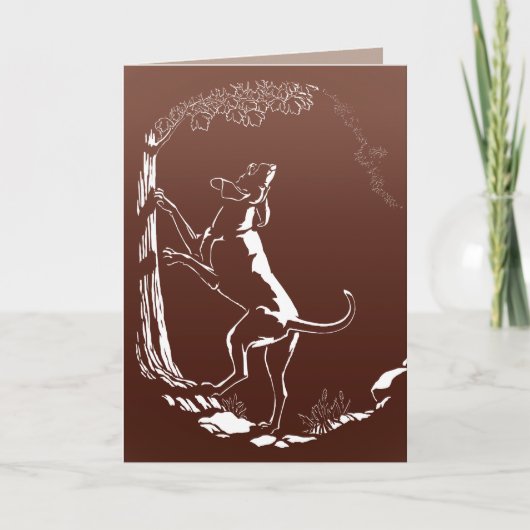 Hond Dog Kaarten Personalized Dog Art Wenskaart (Voorkant)