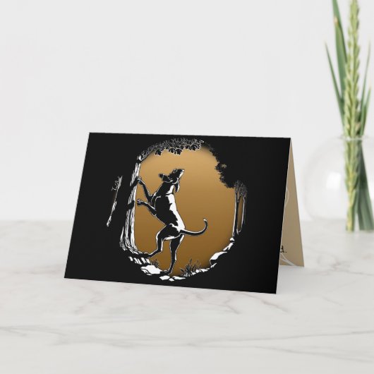 Hond Dog Kaarten Personalized Dog Art Wenskaart (Voorkant)