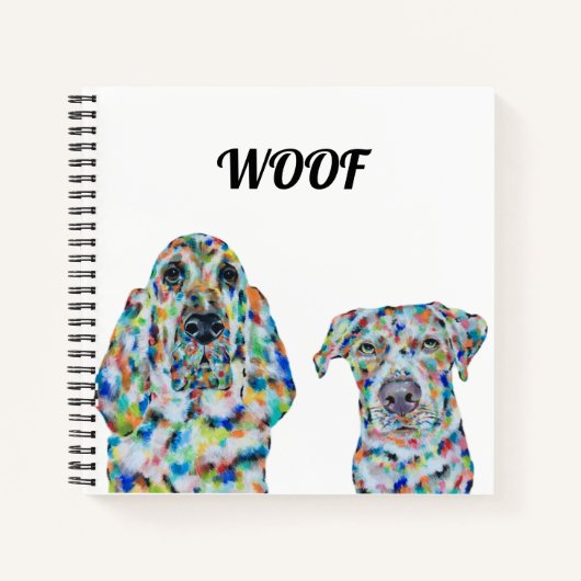 Hond Dog & Labrador Square Notitieboek (Voorkant)