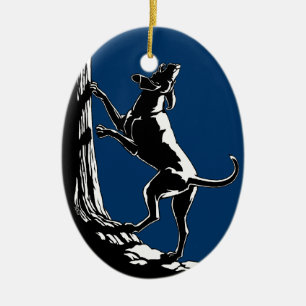 Hond Dog Ornament Aangepaste ontkleuring van de ho