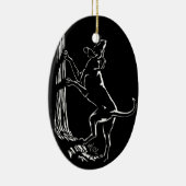 Hond Dog Ornament Hunting Dog Art Decoration (Rechts)