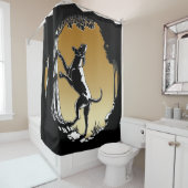 Hond Dog Shower Curtain Coonhound Hunting Dog Douchegordijn (In situ)