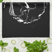 Hond Dog Towel Hunting Dog Art Tea Towel Theedoek (Gevouwen)