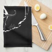 Hond Dog Towel Hunting Dog Art Tea Towel Theedoek (Quarter Fold)