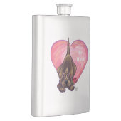 Hond Dog Valentijnsdag Heupfles (Rechts)