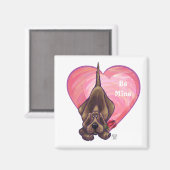 Hond Dog Valentijnsdag Magneet (Voorkant / Achterkant)