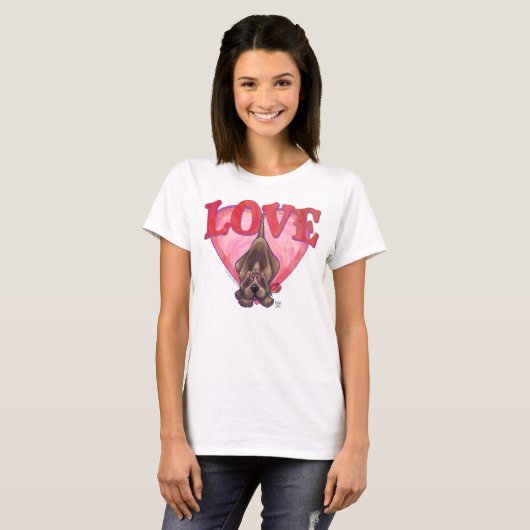 Hond Dog Valentijnsdag T-shirt (Voorkant volledig)