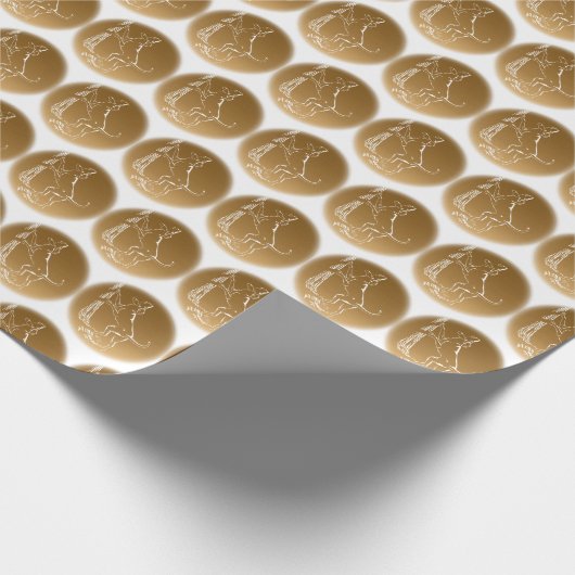 Hond Dog Wrapping Paper Hunting Dog Gift Paper Cadeaupapier (Hoek)