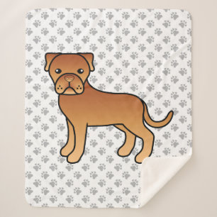 Hond Dogue De Bordeaux Moppige Cartoonhond Sherpa Deken