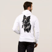 hond, dromenvanger, amulet, talisman, hoodie (Achterkant volledig)