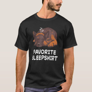 Hond Duitse Herdershonden Slapen Slaap Pyjama T-shirt