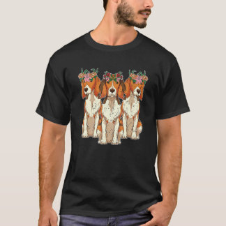 Hond Eigenaar Leuk Dier Huisdier Hond Tuin Bloemen T-shirt