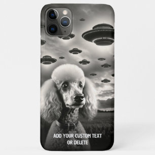 Hond en astronaut houden van UFO thema cadeau iPhone 11 Pro Max Hoesje