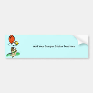Hond en ballon bumpersticker