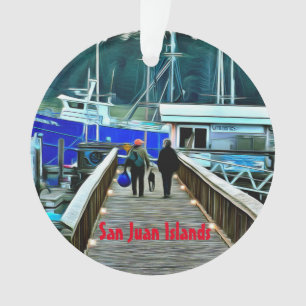Hond en Boaters San Juan Islands Acryl Ornament