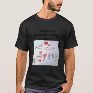 Hond en familie vriend meisje t-shirt