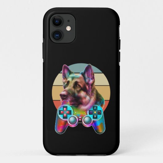  hond- en gamerconsole Case-Mate iPhone case (Achterkant)