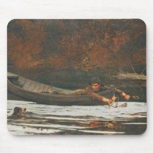 Hond en Hunter, 1892 (olie op canvas) Muismat