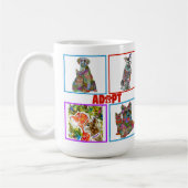 Hond en Kat Adoptie en Redding Be Kind Liefde Mok (Links)