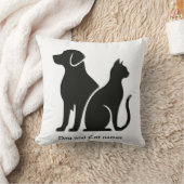 Hond en Kat boho ontwerp Kussen (Deken)