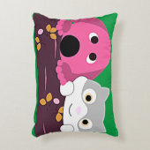 Hond en kat gooien kussen. accent kussen (Voorkant(Verticaal))