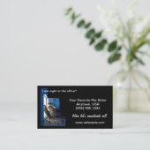 Hond en kat huis alleen middernacht huisdier sitte visitekaartje (Staand voorkant)