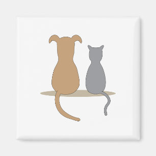 Hond en kat magneet