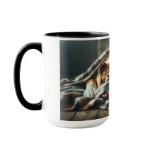 Hond en kat nappen samen.