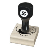 Hond en kat / Puppy en Kat hart Rubberstempel (Stempel)