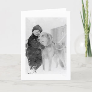 Hond en Kind Nome Alaska 1926 Kaart