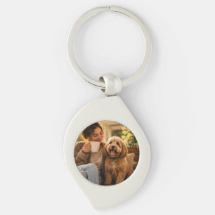 Hond en koffie sleutelhanger